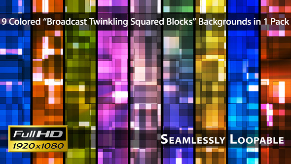 Broadcast Twinkling Squared Blocks Pack 01 Broadcast Twinkling Squared Blocks Pack 01