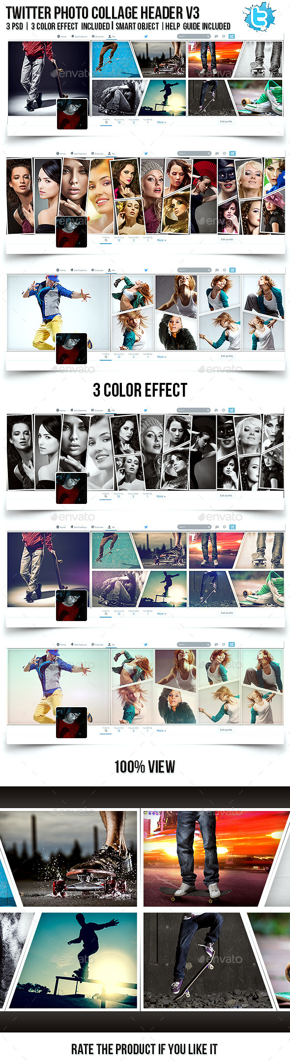 GraphicRiver Twitter Photo Collage Header V3 11334100 GraphicRiver Twitter Photo Collage Header V3 11334100