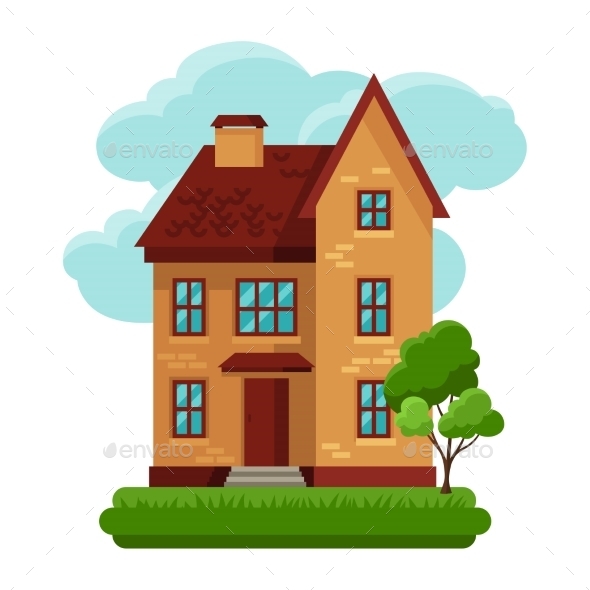 GraphicRiver Old Brick Cottage 11334651 GraphicRiver Old Brick Cottage 11334651