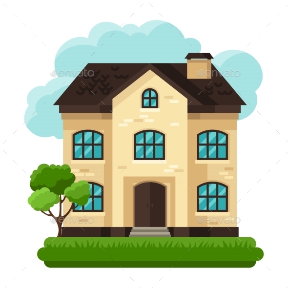 GraphicRiver Old Brick Cottage 11334653 GraphicRiver Old Brick Cottage 11334653