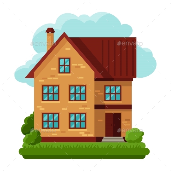 GraphicRiver Old Brick Cottage 11334655 GraphicRiver Old Brick Cottage 11334655