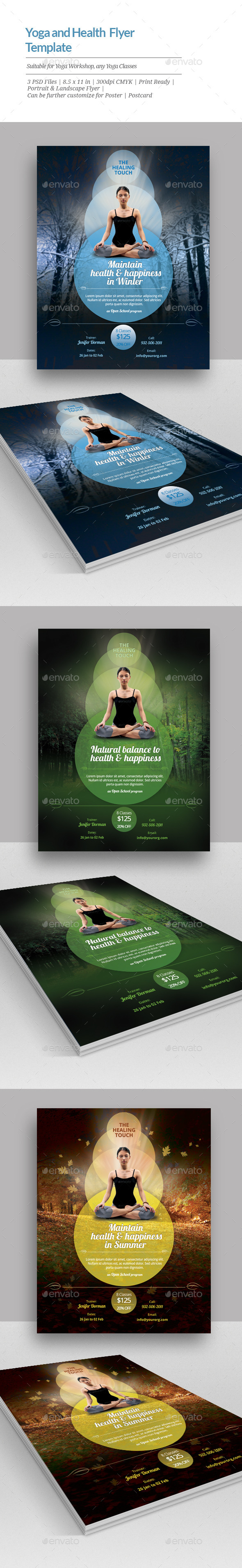 GraphicRiver Yoga and Health Flyer Templates 11335631 GraphicRiver Yoga and Health Flyer Templates 11335631