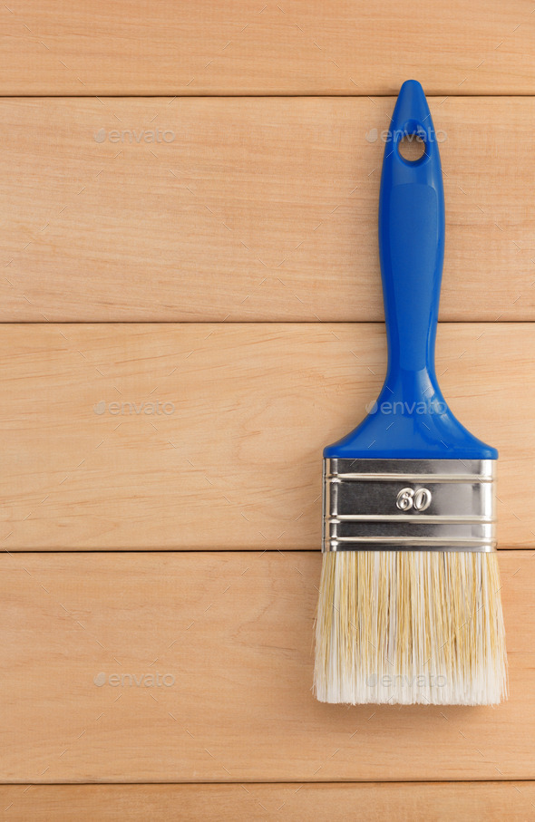 paint brush on wood (Misc) Photo Download