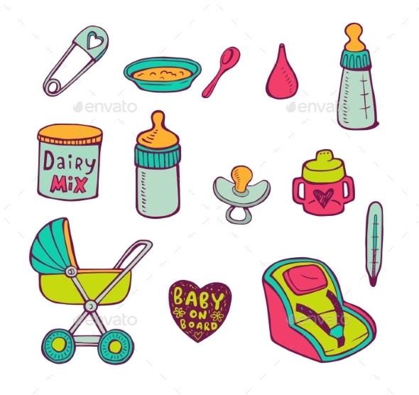GraphicRiver Infant Icon Set 11336339 GraphicRiver Infant Icon Set 11336339
