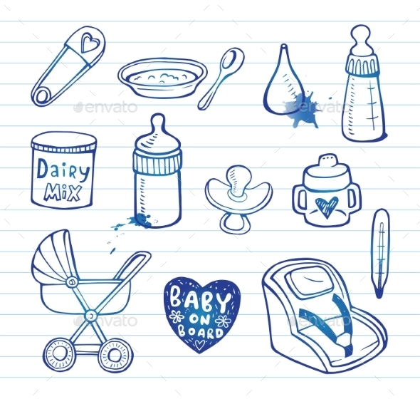 GraphicRiver Infant Doodle Icon Set 11336341 GraphicRiver Infant Doodle Icon Set 11336341