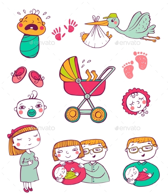 GraphicRiver Infant Icon Set 11336635 GraphicRiver Infant Icon Set 11336635