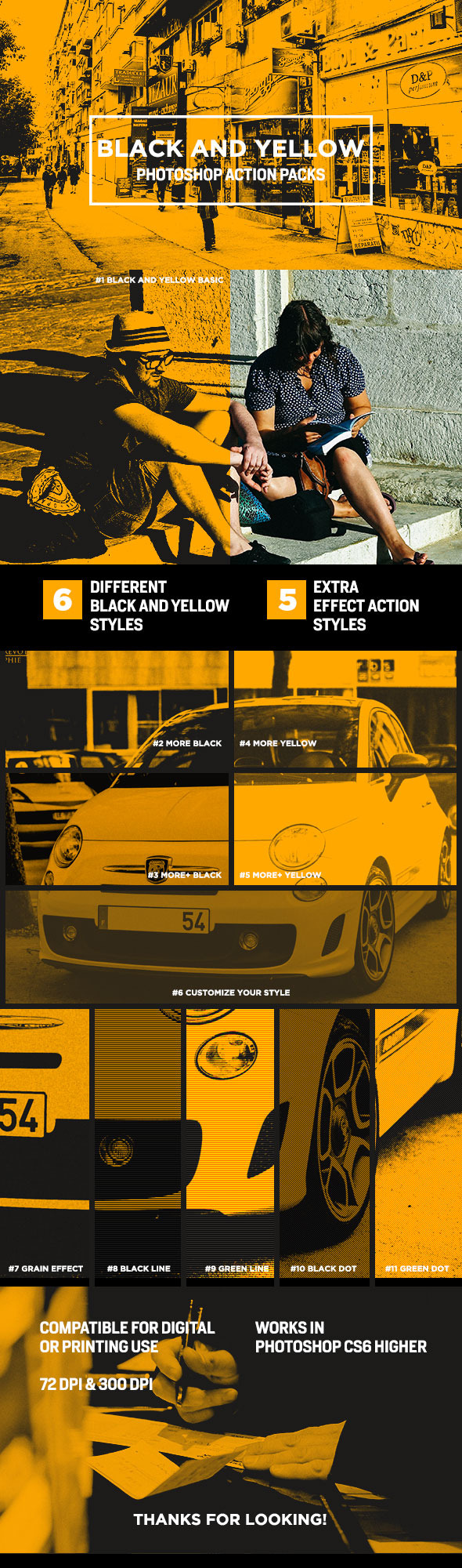 GraphicRiver Black and Yellow Photoshop Action 11337294 GraphicRiver Black and Yellow Photoshop Action 11337294