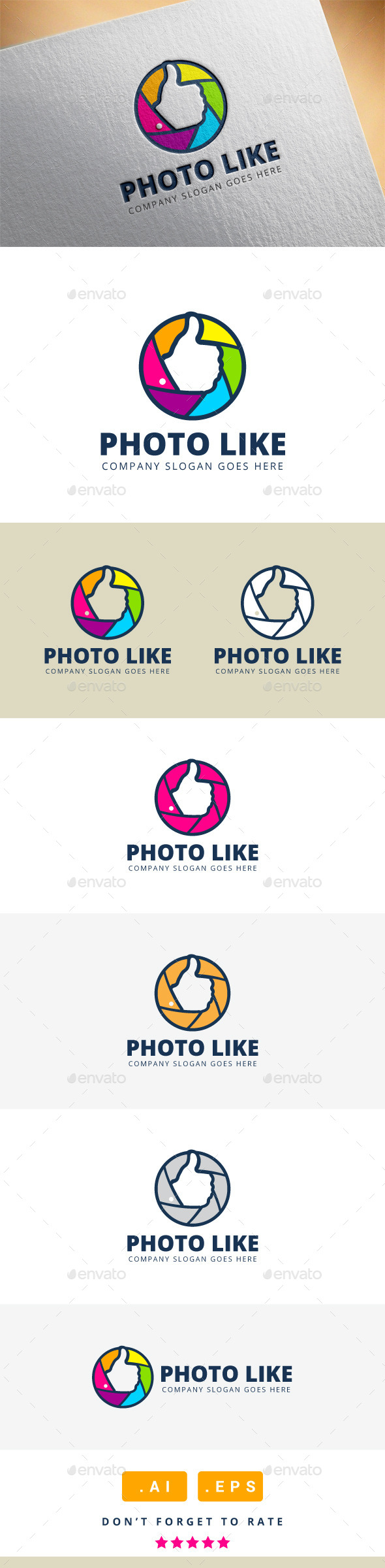 GraphicRiver Photo Like Logo 11339178 GraphicRiver Photo Like Logo 11339178