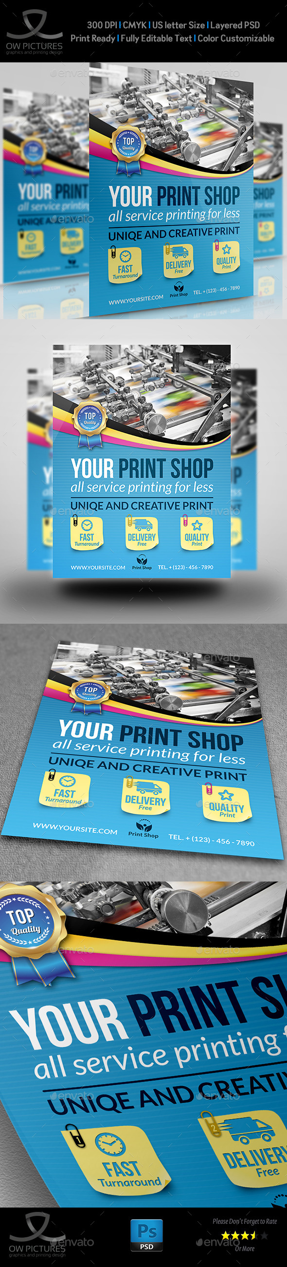 GraphicRiver Print Shop Flyer Template 11339617 GraphicRiver Print Shop Flyer Template 11339617