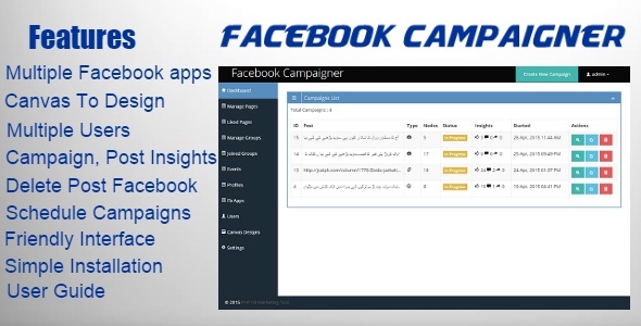CodeCanyon Facebook Campaigner Facebook Marketing App 11339821 CodeCanyon Facebook Campaigner Facebook Marketing App 11339821