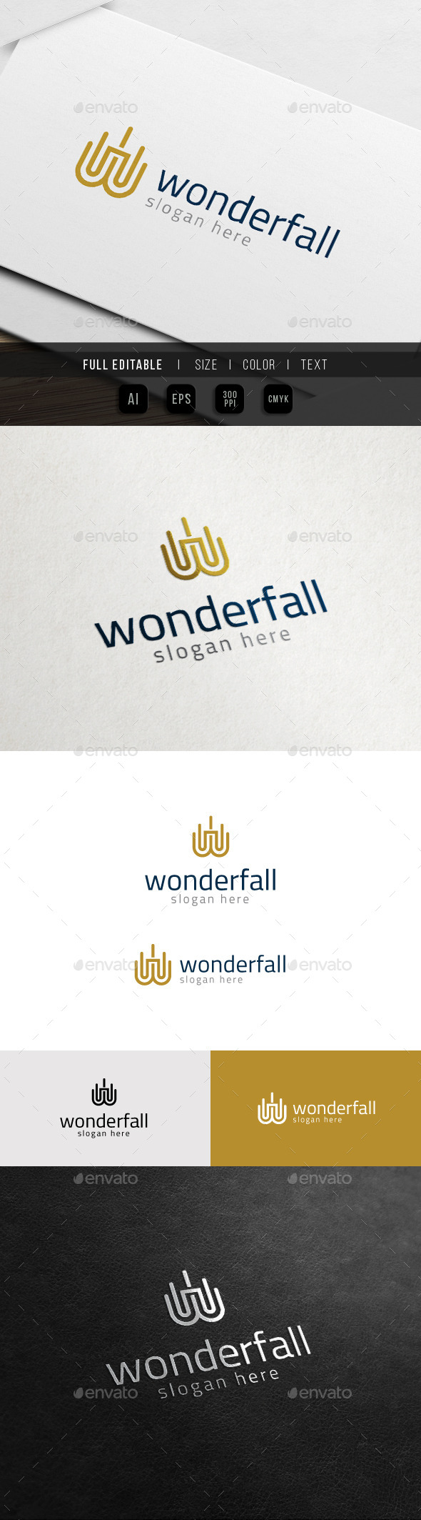 GraphicRiver Wonderfall Letter W Logo 11342101 GraphicRiver Wonderfall Letter W Logo 11342101