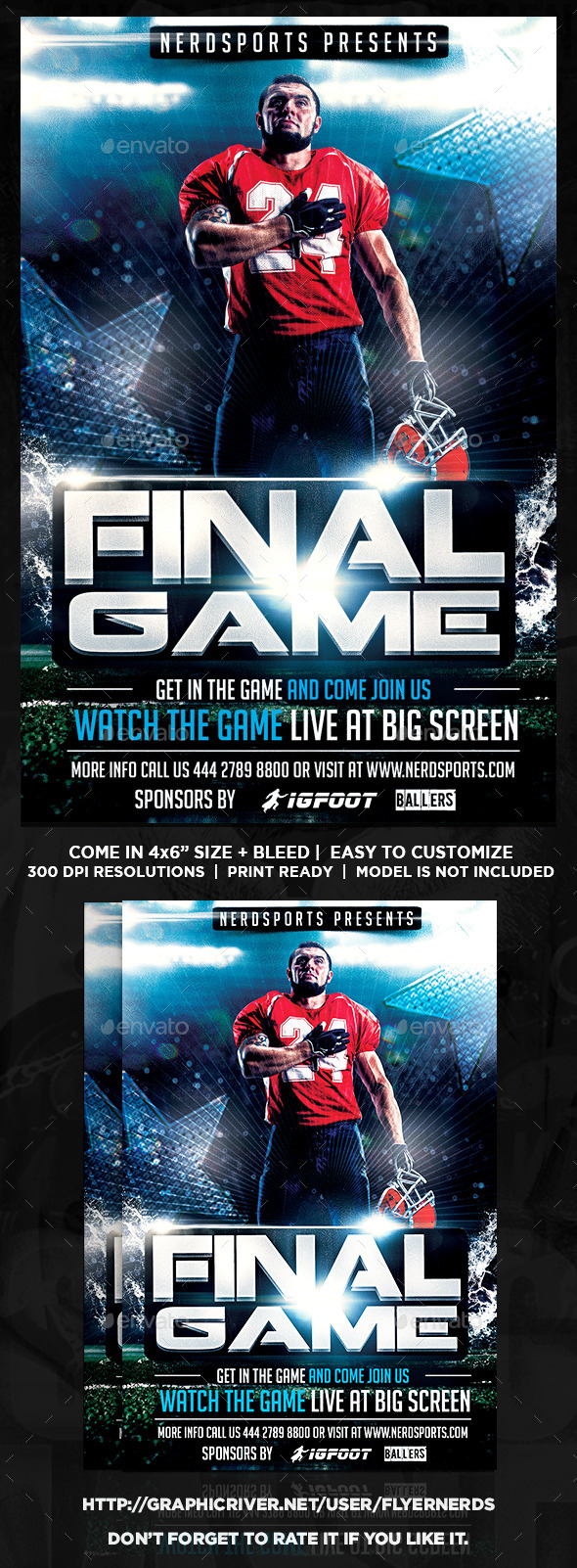 GraphicRiver Final Game Football Sports Flyer 11342146 GraphicRiver Final Game Football Sports Flyer 11342146
