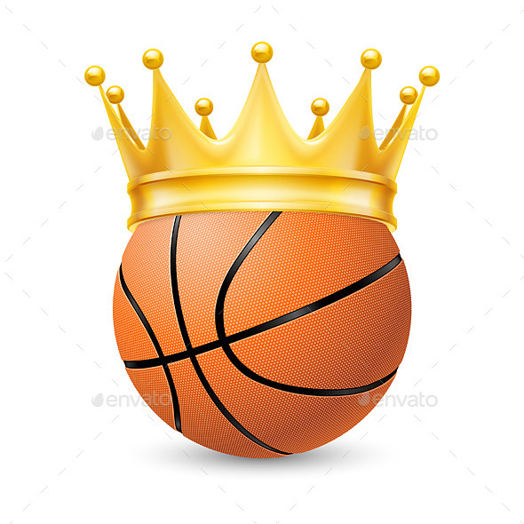 GraphicRiver Gold Crown on a Basketball 11342506 GraphicRiver Gold Crown on a Basketball 11342506