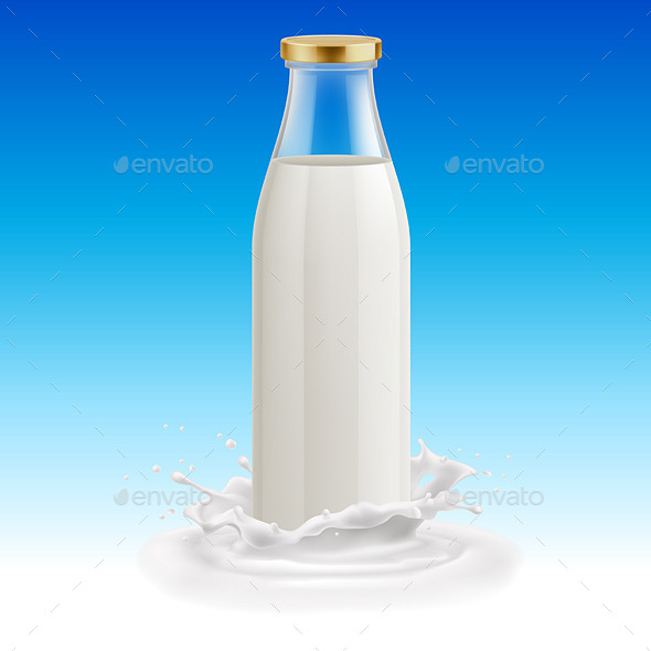 GraphicRiver Milk Bottle 11342507 GraphicRiver Milk Bottle 11342507