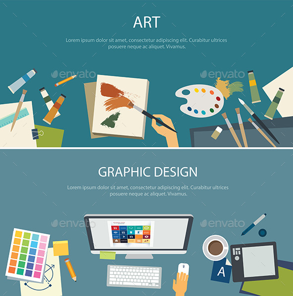 GraphicRiver Art Education and Graphic Design Web Banner 11349151 GraphicRiver Art Education and Graphic Design Web Banner 11349151