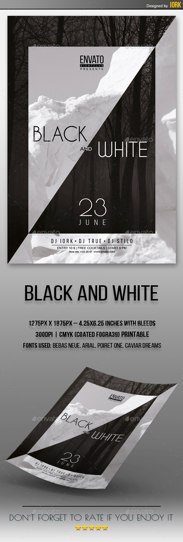 GraphicRiver Black and White Flyer 11349926 GraphicRiver Black and White Flyer 11349926