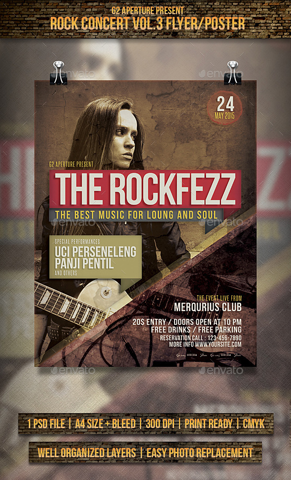 GraphicRiver Rock Concert Flyer Poster Vol.3 11349932 GraphicRiver Rock Concert Flyer Poster Vol.3 11349932