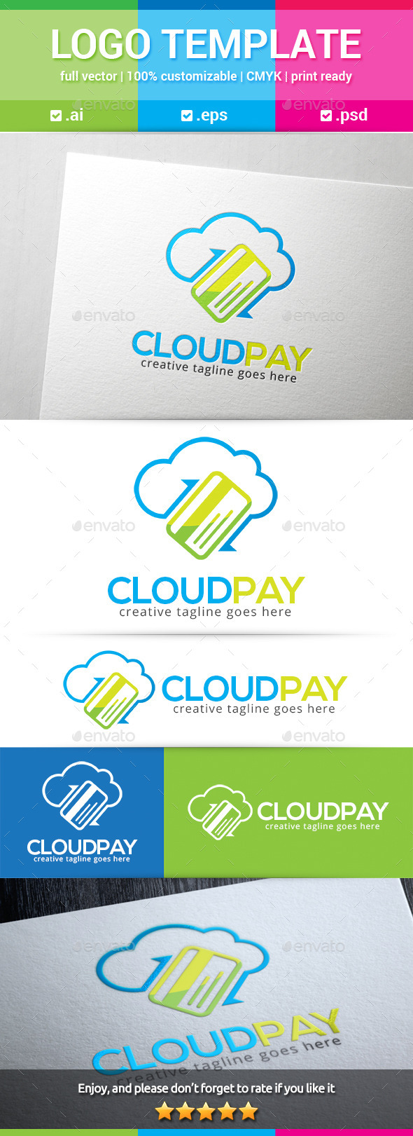GraphicRiver Cloud Pay Logo 11350023 GraphicRiver Cloud Pay Logo 11350023