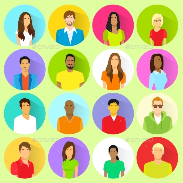 GraphicRiver Profile Set Icon Avatar Mix Race Ethnic 11350270 GraphicRiver Profile Set Icon Avatar Mix Race Ethnic 11350270