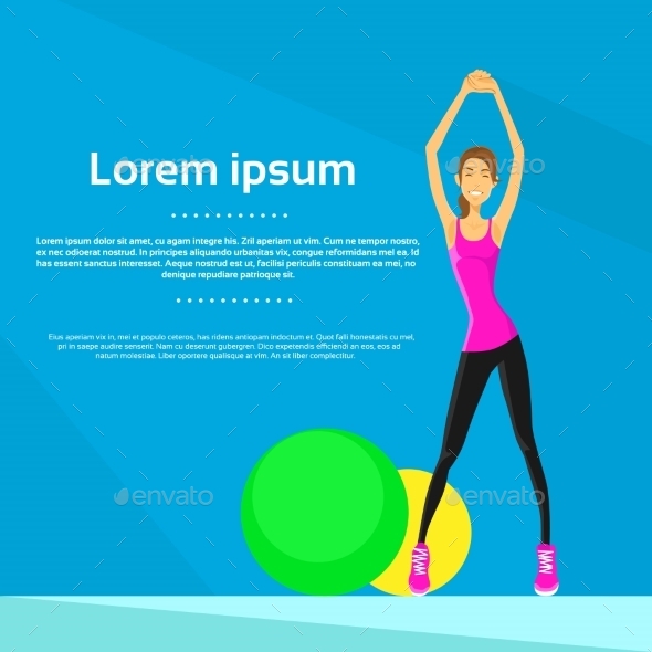 GraphicRiver Sport Woman Fitness Girl Exercise Workout 11350374 GraphicRiver Sport Woman Fitness Girl Exercise Workout 11350374