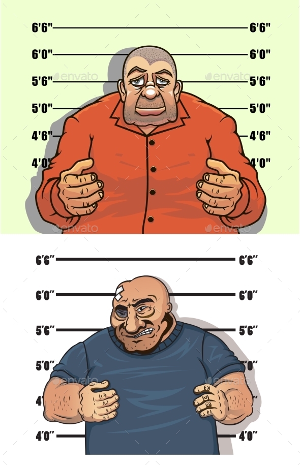GraphicRiver Police Mug Shots Of Thief And Bandit 11350891 GraphicRiver Police Mug Shots Of Thief And Bandit 11350891