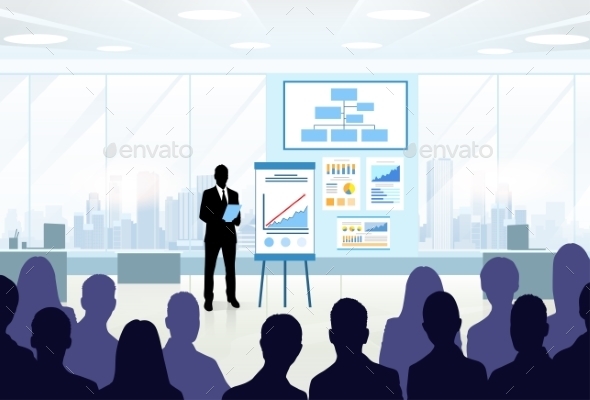 GraphicRiver Business People Group Silhouettes At Conference 11351376 GraphicRiver Business People Group Silhouettes At Conference 11351376