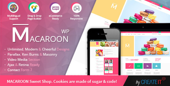 Download Macaroon Sweet Shop - Colorful WooCommerce Theme