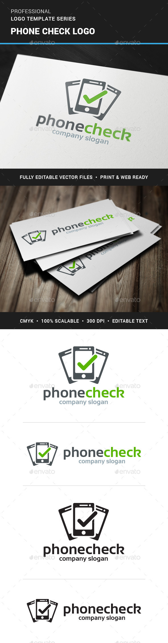 GraphicRiver Phone Check Logo Template 11352139 GraphicRiver Phone Check Logo Template 11352139