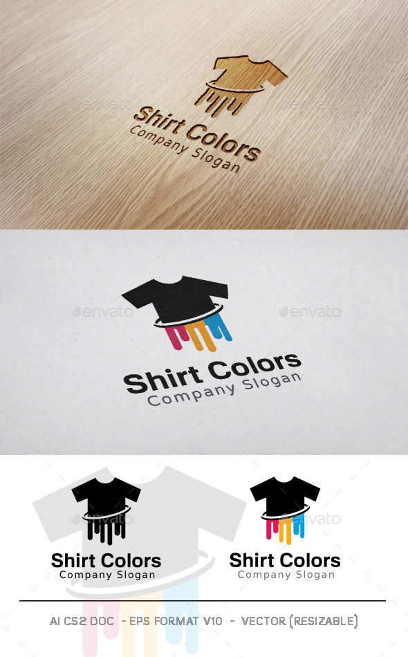 GraphicRiver Shirt Colors Logo 11352887 GraphicRiver Shirt Colors Logo 11352887