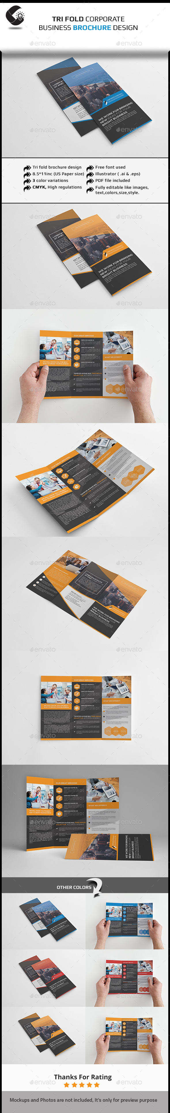 Tri-Fold Corporate Brochure-Multipurpose (Corporate)