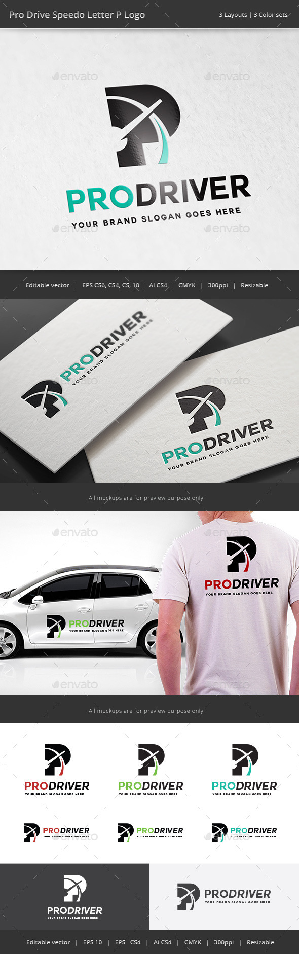 GraphicRiver Pro Drive Car Letter P Logo 11354684 GraphicRiver Pro Drive Car Letter P Logo 11354684