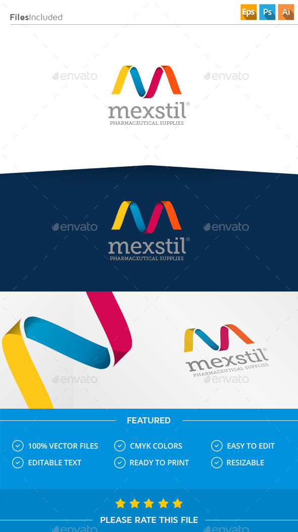 GraphicRiver Letter M Logo 11354801 GraphicRiver Letter M Logo 11354801