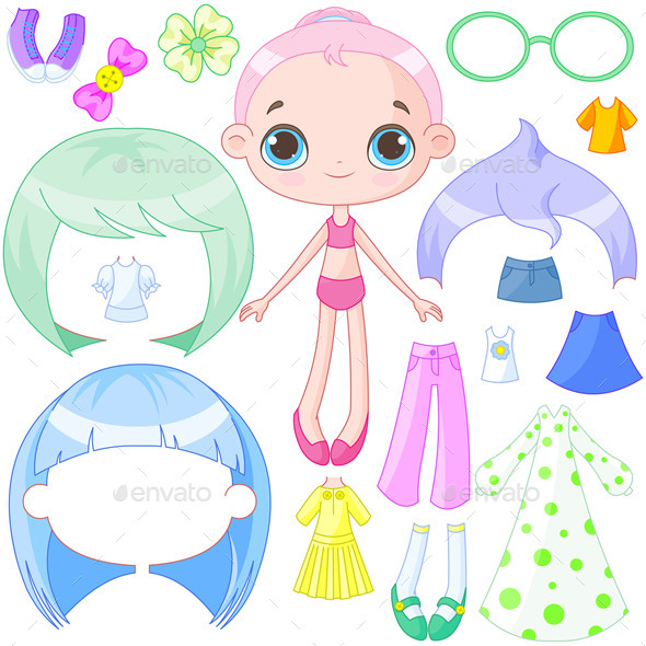 Dress Up Doll (Patterns)