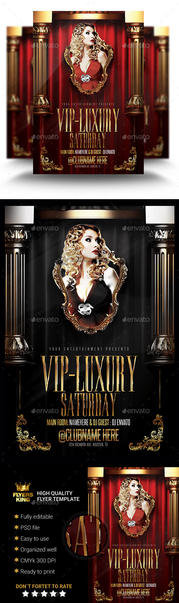 Vip Luxury Night Flyer (Clubs & Parties)