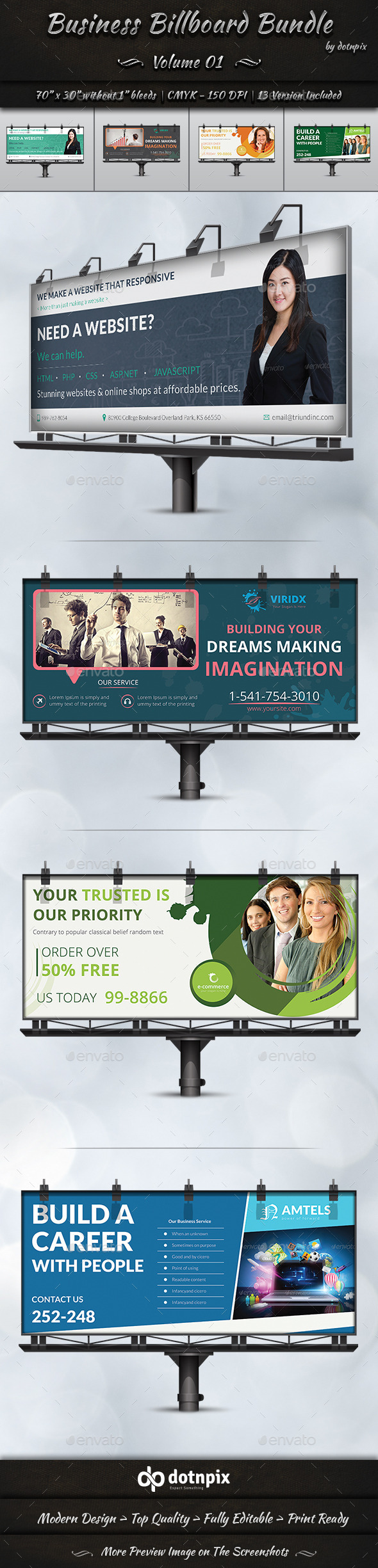 GraphicRiver Business Billboard Bundle Volume 1 11356345 GraphicRiver Business Billboard Bundle Volume 1 11356345