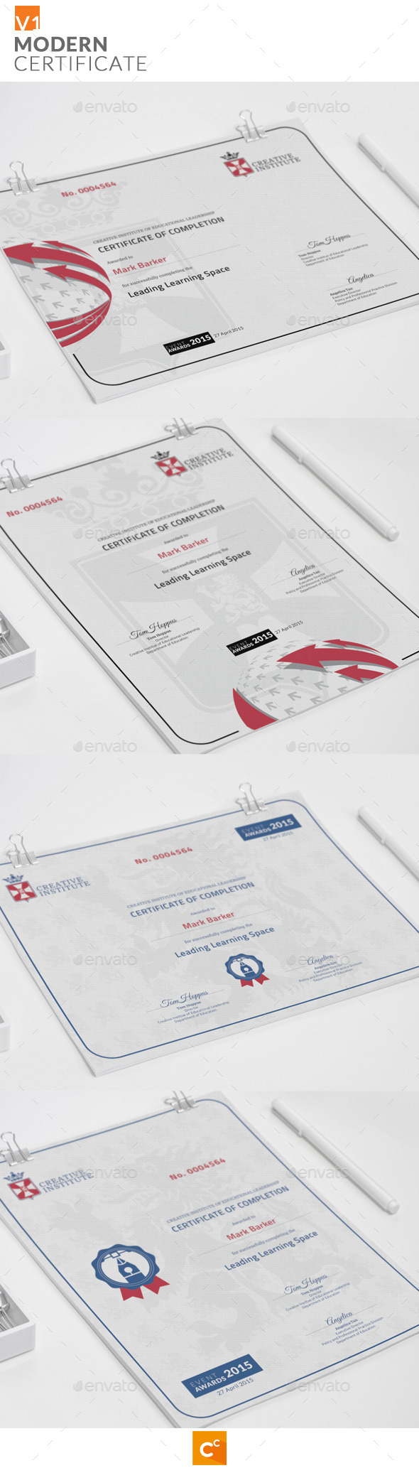 GraphicRiver Modern Certificate 11296365 GraphicRiver Modern Certificate 11296365