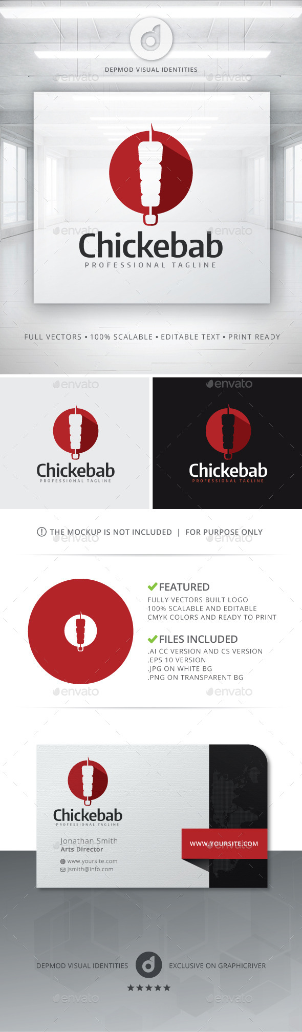 GraphicRiver Chickebab Logo 11356358 GraphicRiver Chickebab Logo 11356358