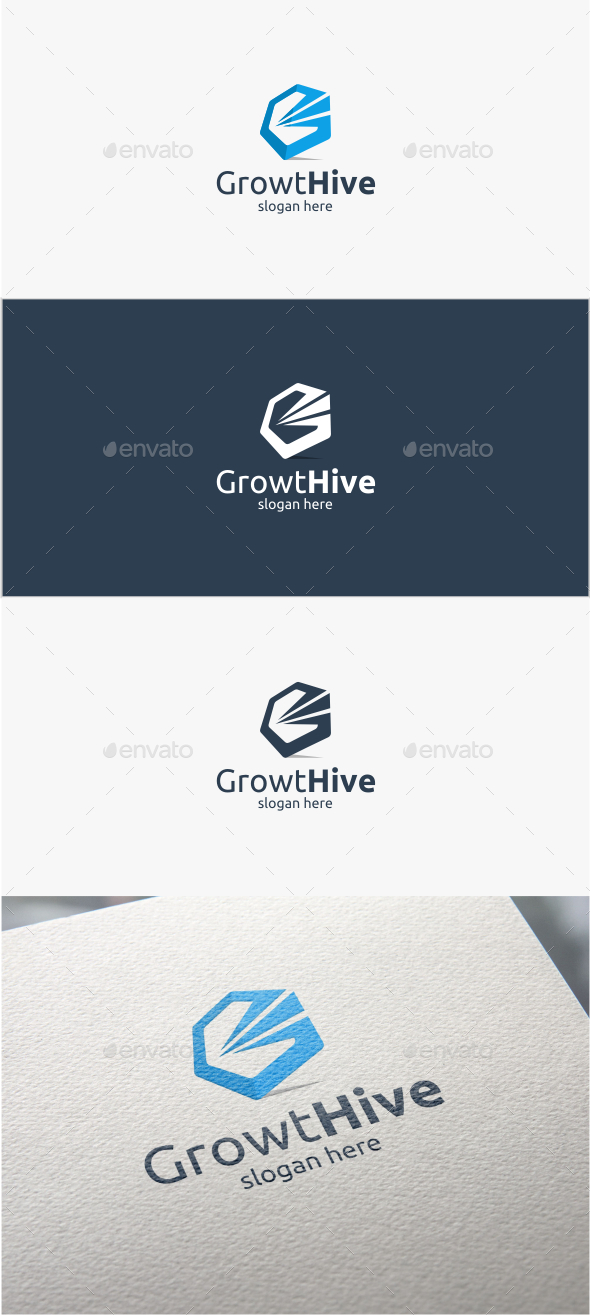 GraphicRiver Growth Hive Logo Template 11356401 GraphicRiver Growth Hive Logo Template 11356401