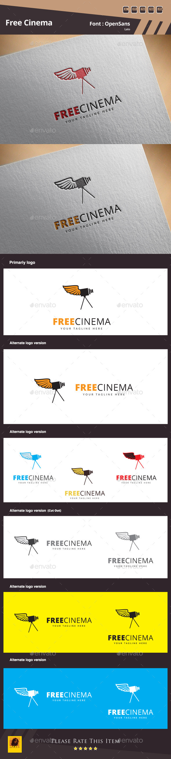 GraphicRiver Free Cinema Logo Template 11356875 GraphicRiver Free Cinema Logo Template 11356875