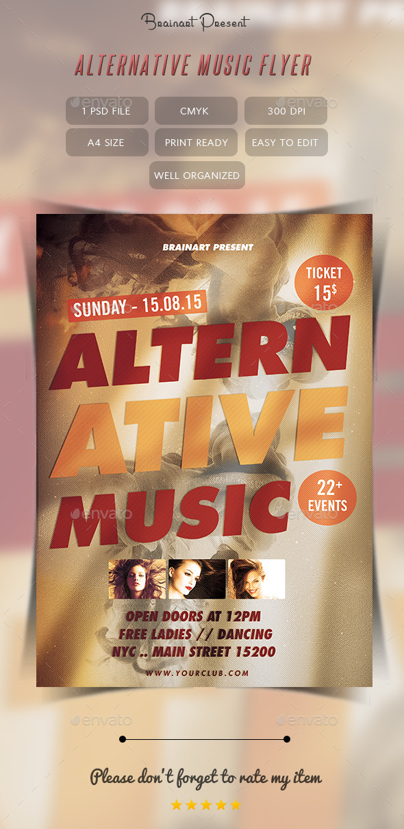 Alternative Music Flyer (Clubs & Parties)