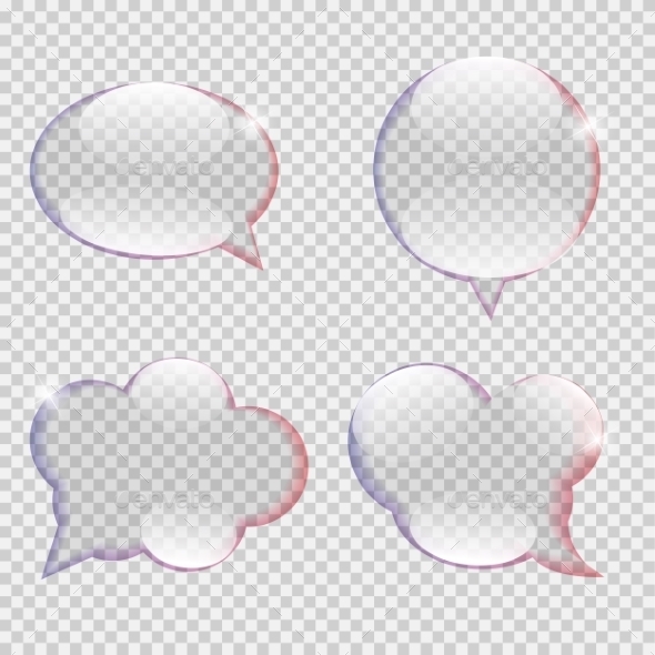 GraphicRiver Glass Transparency Speech Bubble Vector 11357723 GraphicRiver Glass Transparency Speech Bubble Vector 11357723