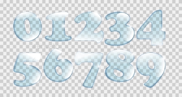 GraphicRiver Realistic Water Drops Number Set On Transparent 11357748 GraphicRiver Realistic Water Drops Number Set On Transparent 11357748