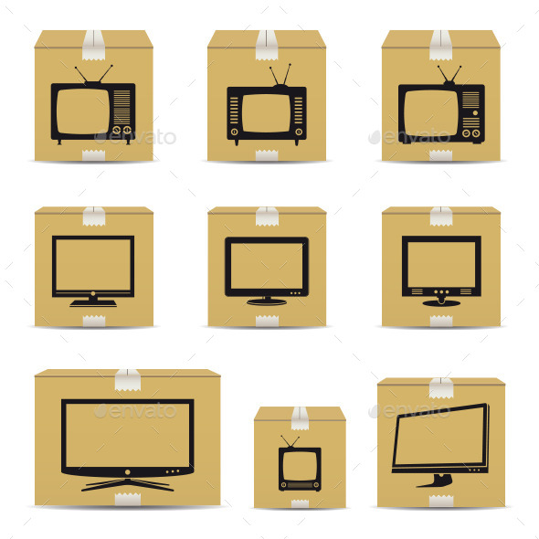 TV Cardboard Boxes (Industries)