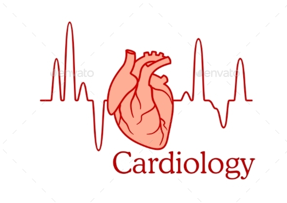 GraphicRiver Cardiology Concept with an ECG and Heart 11361260 GraphicRiver Cardiology Concept with an ECG and Heart 11361260