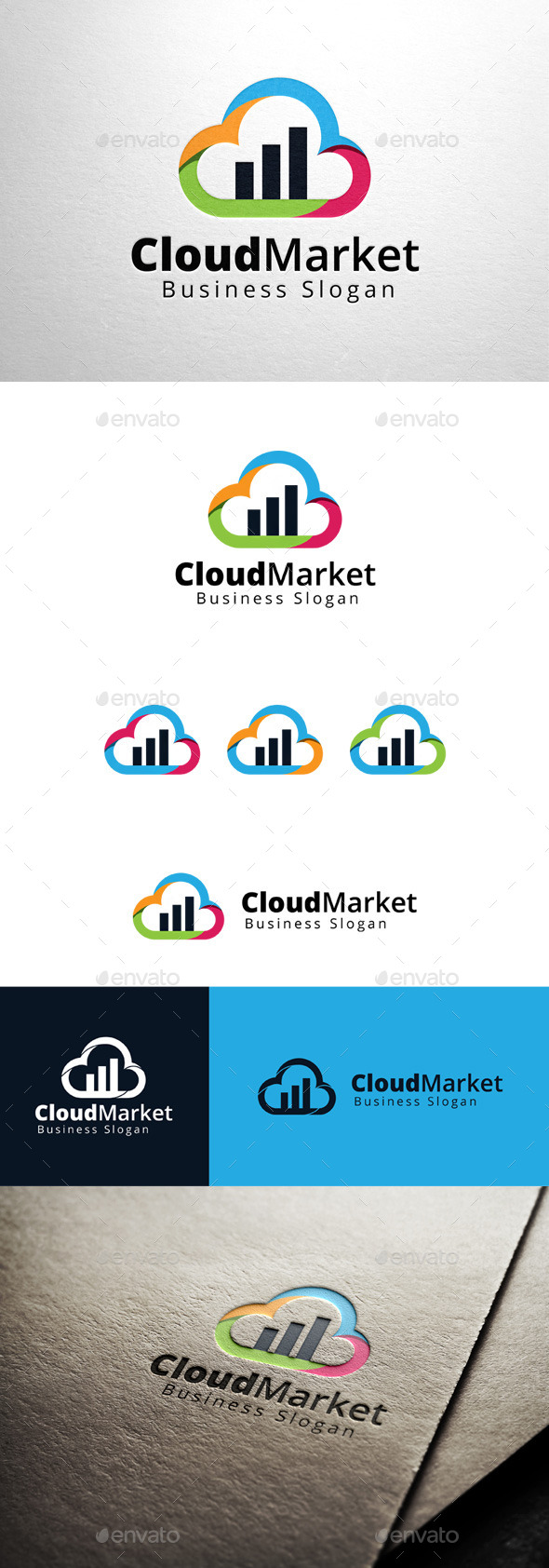 GraphicRiver Cloud Market Logo 11361332 GraphicRiver Cloud Market Logo 11361332