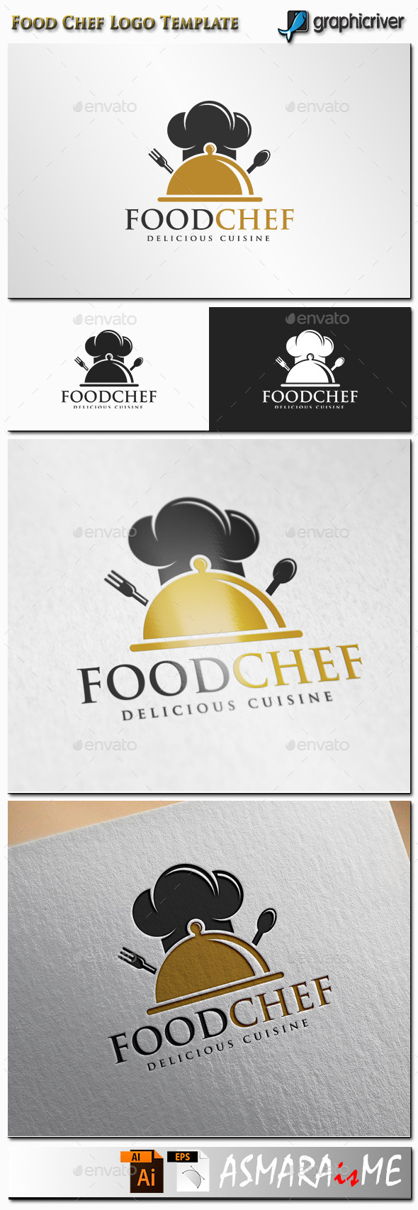 GraphicRiver Food Chef Logo 11361336 GraphicRiver Food Chef Logo 11361336