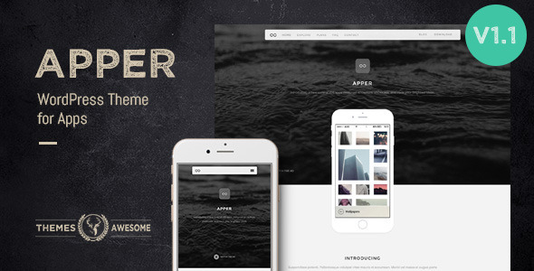 Apper - WordPress Theme for Apps