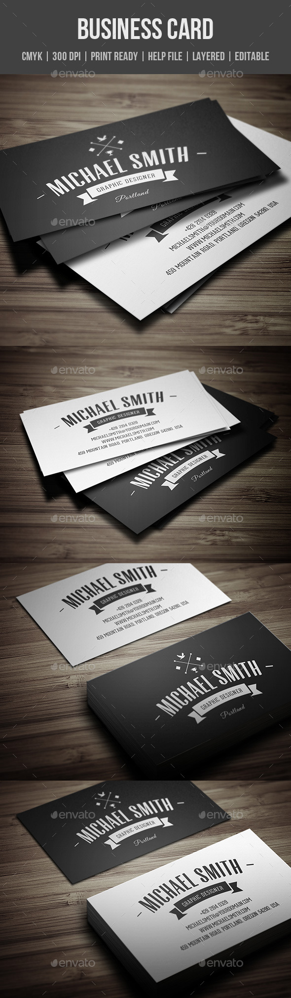GraphicRiver Vintage Personal Business Card 11298481 GraphicRiver Vintage Personal Business Card 11298481
