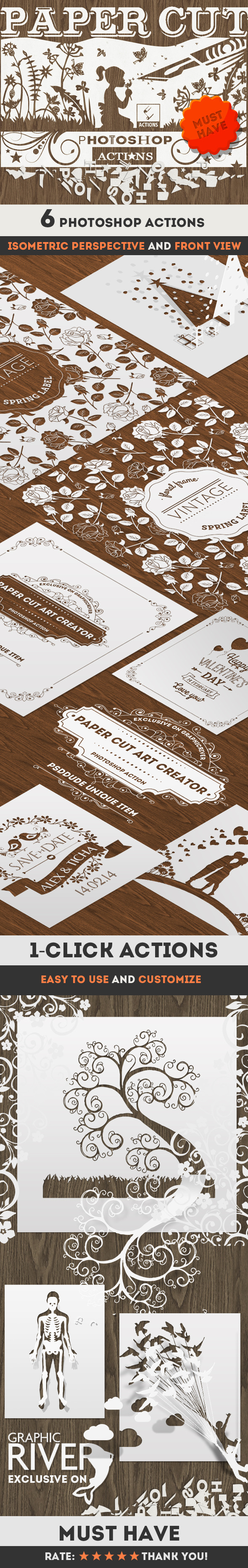 Paper Cut Art Photoshop Actions