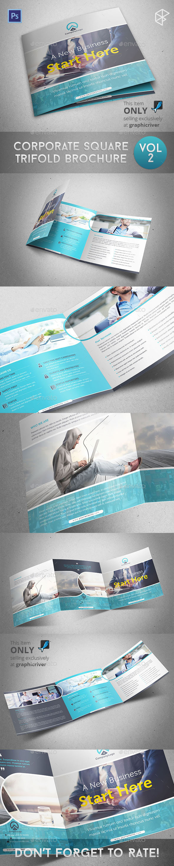 GraphicRiver Corporate Square Trifold Brochure Vol 2 11362829 GraphicRiver Corporate Square Trifold Brochure Vol 2 11362829